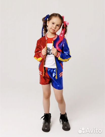 Костюм для девочки Харли Квин 116-128см