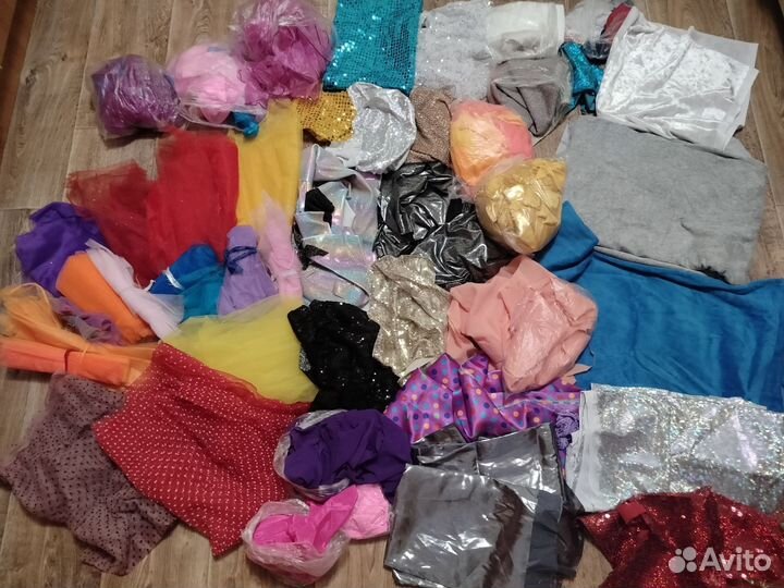 Куски ткани, ткань для шитья, творчества, красивая