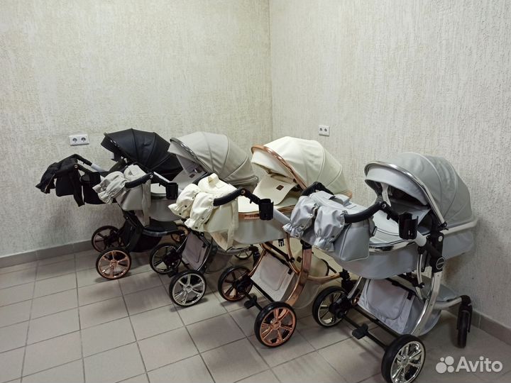 Новая коляска экокожа 2в1 и 3в1 Luxmom 608