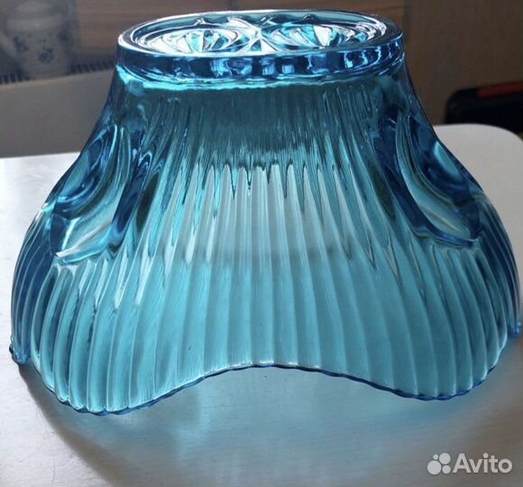 Ваза для фруктов Купоросное стекло