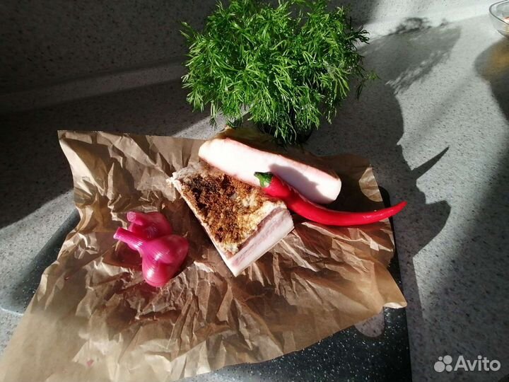 Сало солёное, копченое