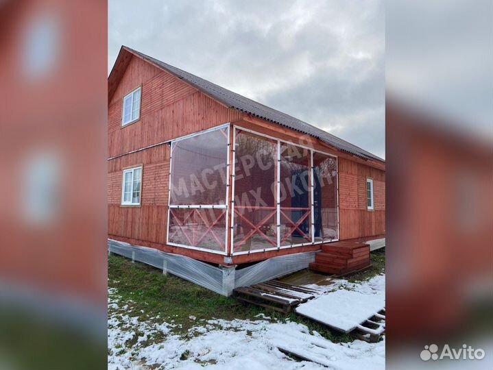 Мягкие окна, гибкие окна для беседки веранды