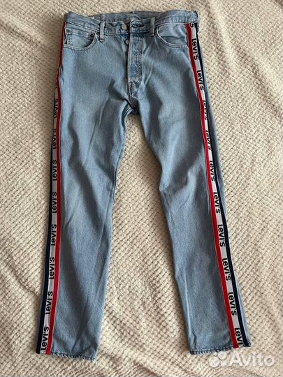 Джинсы levis с лампасами