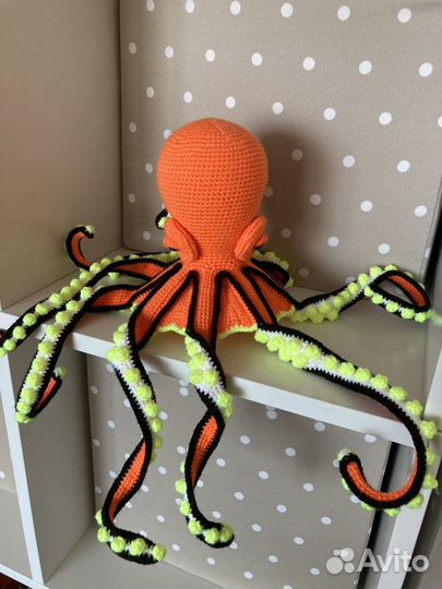Вязаная крючком игрушка Осьминог амигуруми