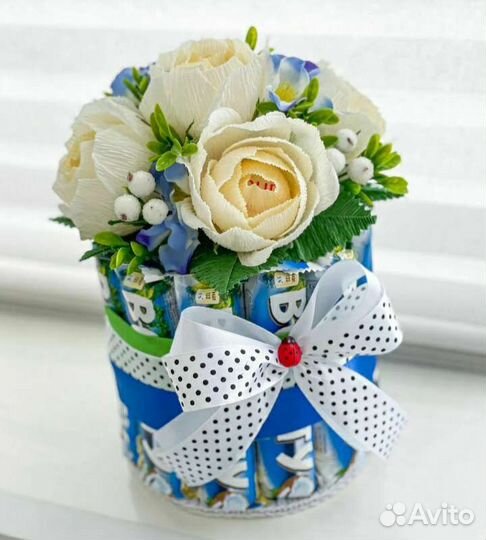 Конфетный торт для учителя