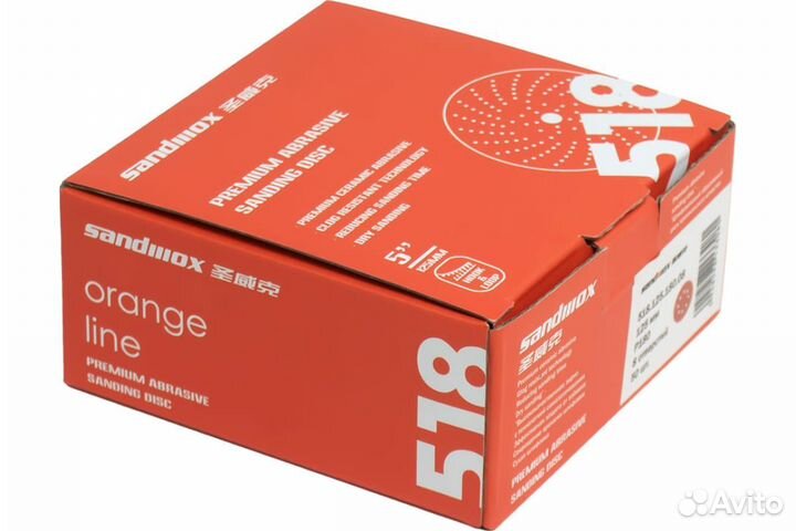 Круг Sandwox 518 Orange Ceramic Р240, 125 мм