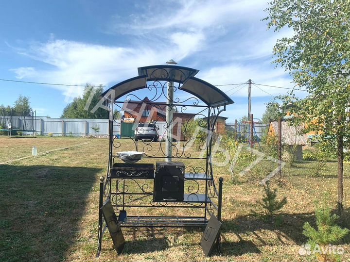 Мангал в стиле лофт