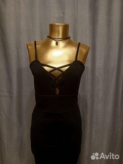 Вечернее черное платье 42,44