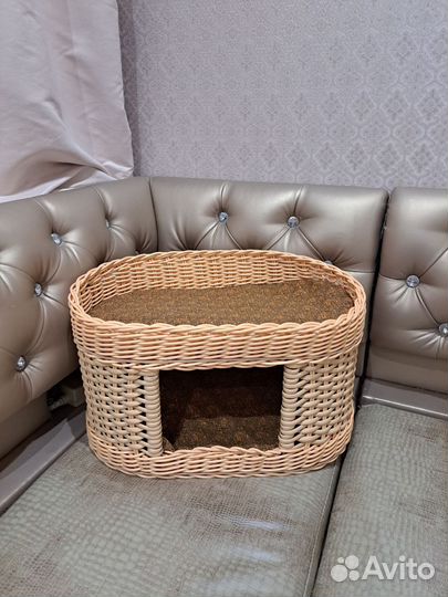 Домик для кошки и собаки из экоротанга