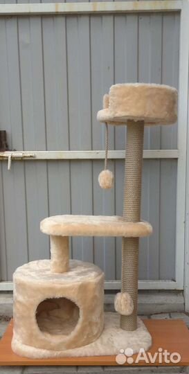 Когтеточка домик для кошки новый