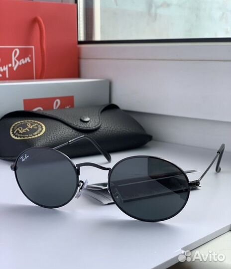 Очки ray ban oval черные