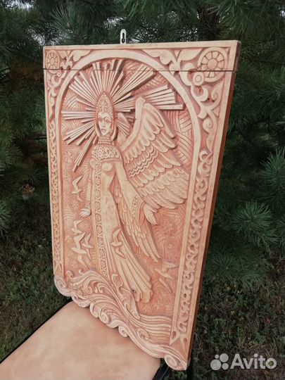 Картина резьба по дереву