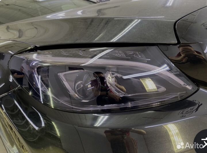 Тонировка фар пленкой