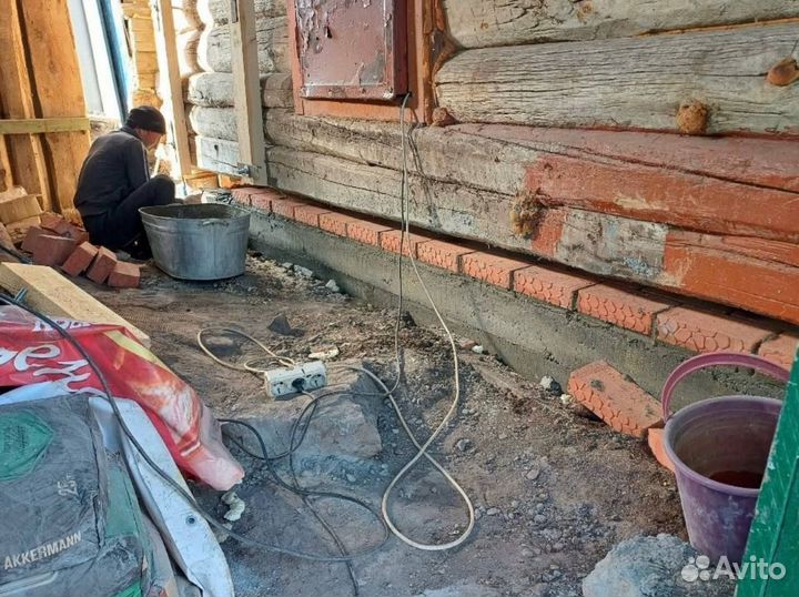 Замена венцов, Подъём домов, Ремонт полов