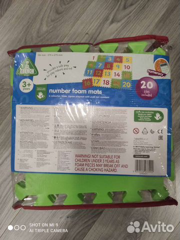 Мягкие коврики пазл Elc новые