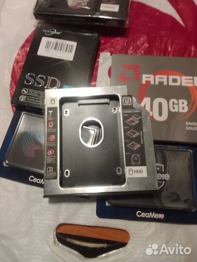 Ssd диск+кабели, корпус внешний, салазки оптибей