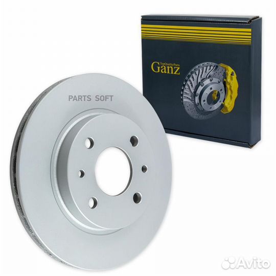 Ganz GIJ10120 Диск тормозной передний с покрытием