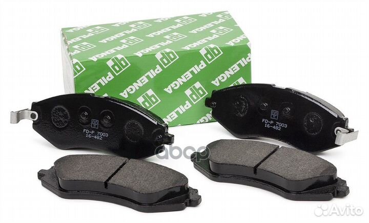 Колодки тормозные дисковые перед, прав, лев