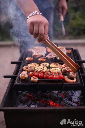 Камень для мангала гриль/выемка 50х30х3