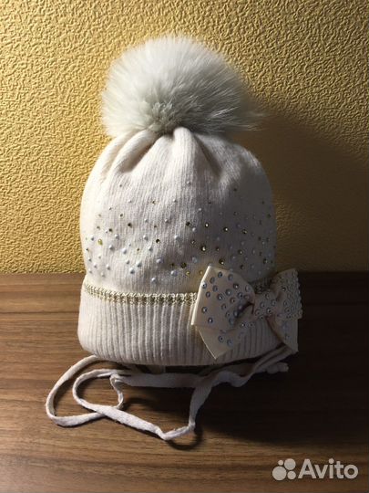 Шапка для девочки 4-6 лет