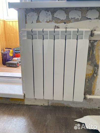 Батарея чугунная и rifar alpha 500 биметалл