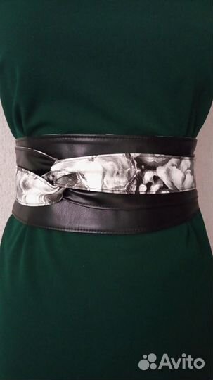 Женский широкий пояс кушак 236