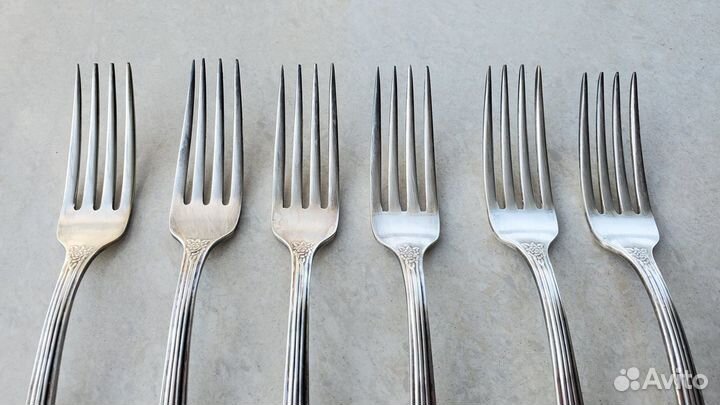 Набор вилки 6 шт мнц мельхиор СССР оригинал