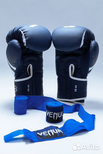 Боксерские перчатки Venum Blue