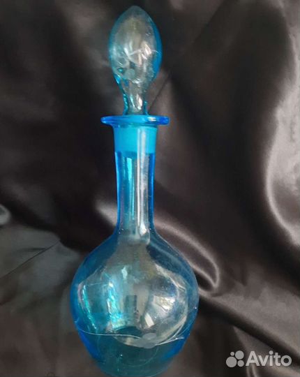 Винтажный графин купоросное стекло
