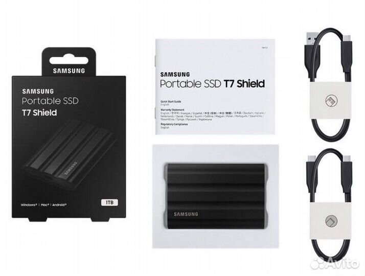 Внешний SSD Samsung T7 Shield 1TB Новый
