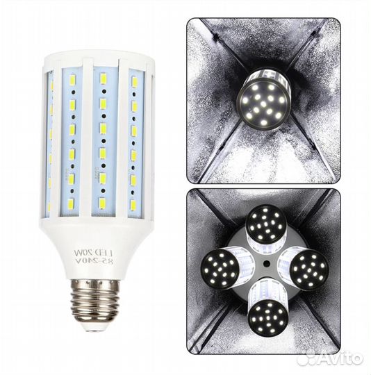 Новый видеосвет: софтбокс, 4 лампы, штатив