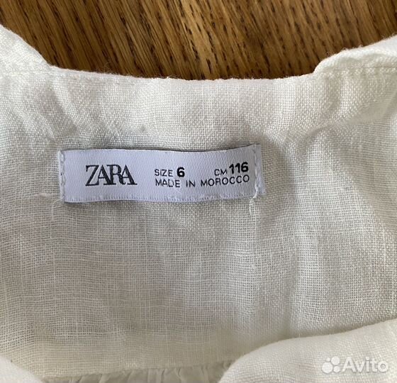 Платье льняное zara 116