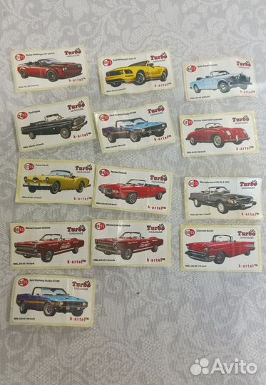 Наклейки turbo cabriolet