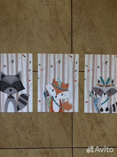 Постеры на холсте А4