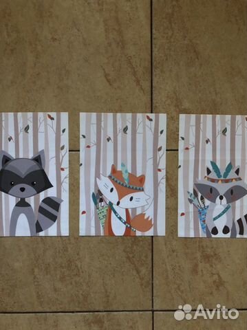 Постеры на холсте А4