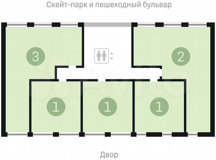 2-к. квартира, 79,2 м², 3/16 эт.