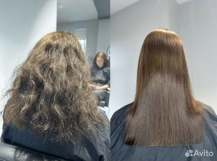 Кератиновое выпрямление волос модель