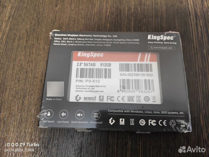 Kingspec SSD 512GB