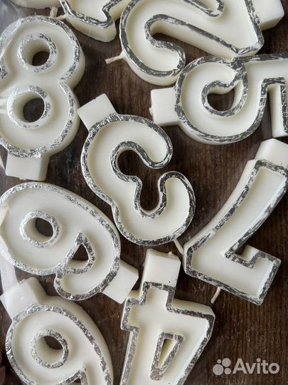 Именинные свечи цифры