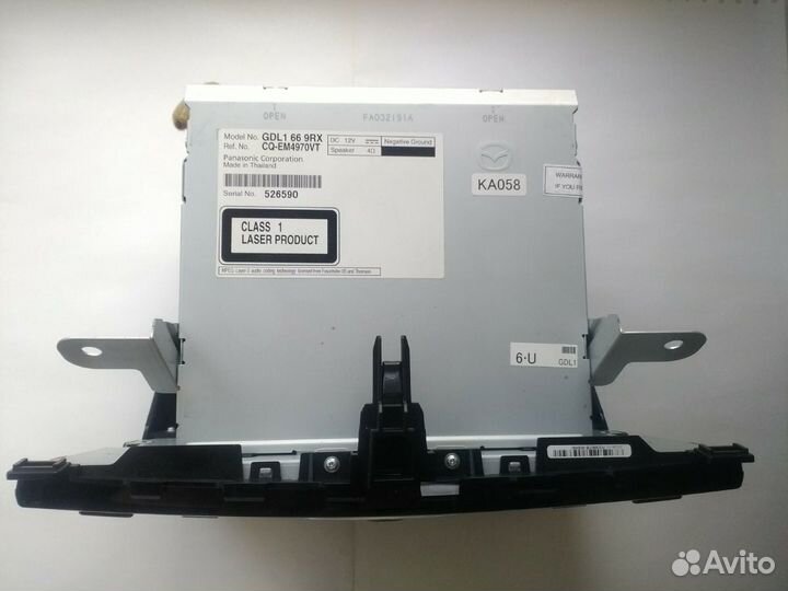 Штатная магнитола Mazda 6 GH