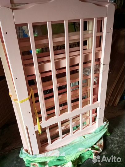 Детская кроватка с матрасиком б/у