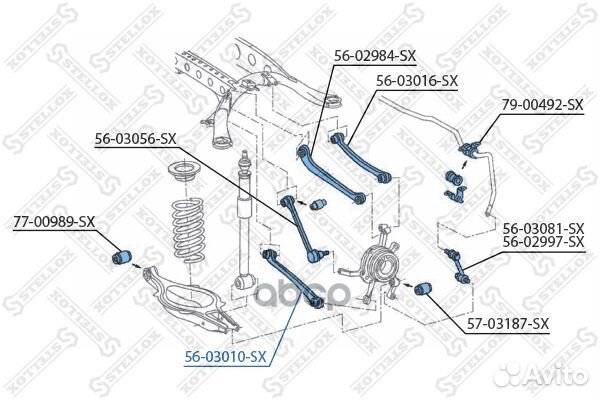 Рычаг MB W140 ALL 91-99 5603010SX Stellox