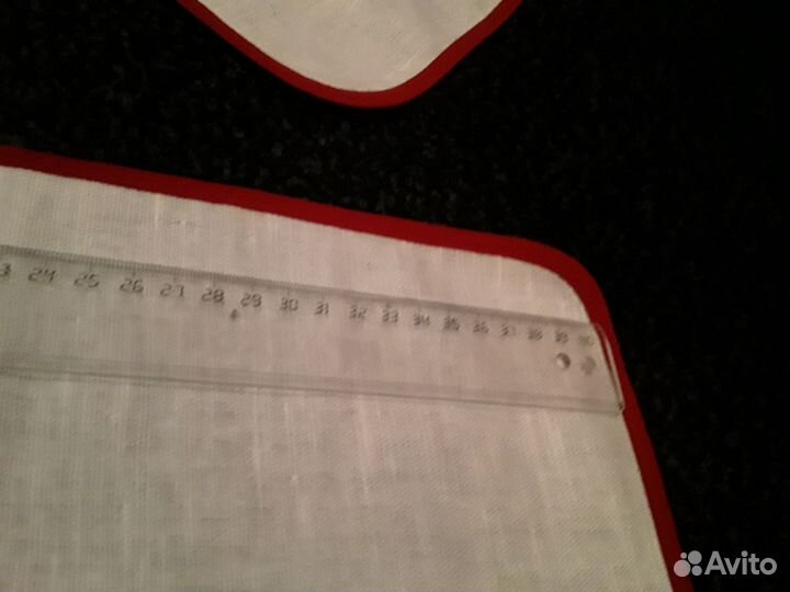 Набор столовые салфетки с вышивкой лен