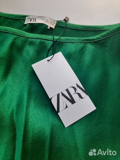 Юбка zara Новая с бирками атлас/вискоза