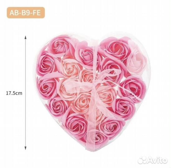 Набор мыльных роз в упаковке