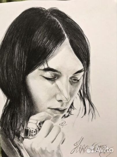 Портрет по фото карандашом