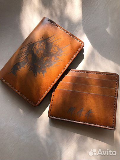 Обложка для автодокументов / Натуральна кожа