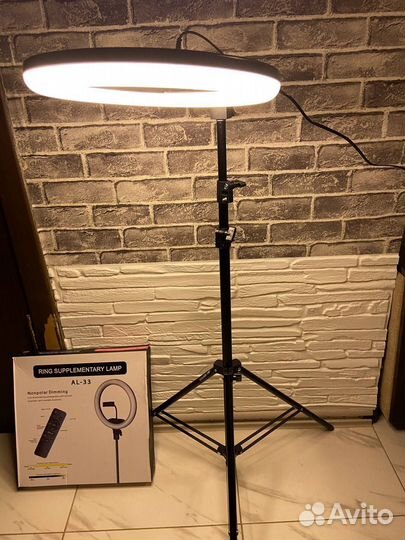 Кольцевая лампа 33см с пультом