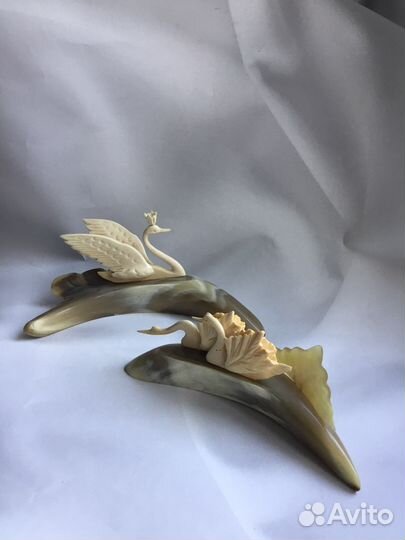 Статуэтка.Натуральный рог и колкий пластик.ссср