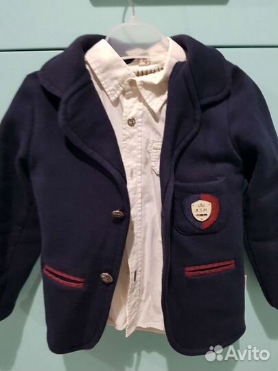 Детский пиджак и рубашка